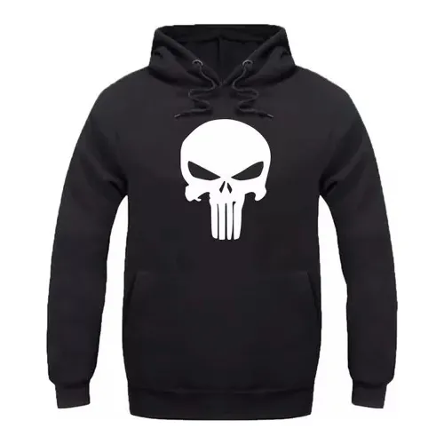 Moletom Blusa Frio Casaco Justiceiro Punisher Seriado Geek 