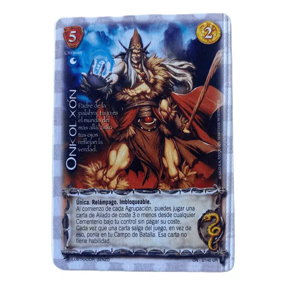 Onkol Xon Sin Foil Ultra Real Cartas Mitos Y Leyendas Salo