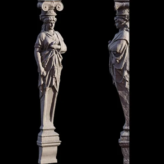 Quix3l - Estatua - Modelo 3d - 3ds Max - Render - Texturas