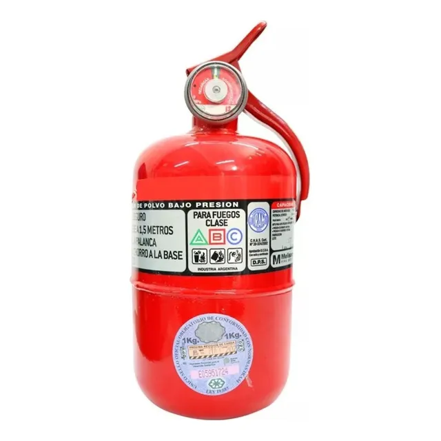 Matafuego Nuevo 1kg Abc Reglamentario Auto Vtv  Corto