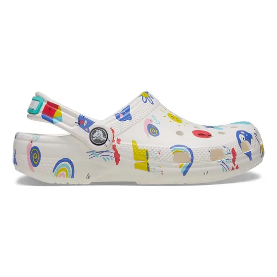 Zuecos Crocs Classic Doodle Print Clog K Niños