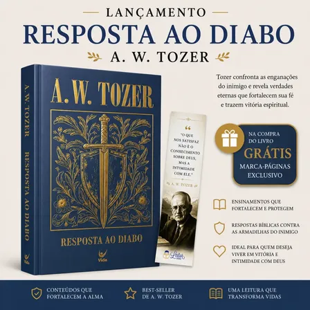 Livro Resposta Ao Diabo + Brinde - A. W. Tozer