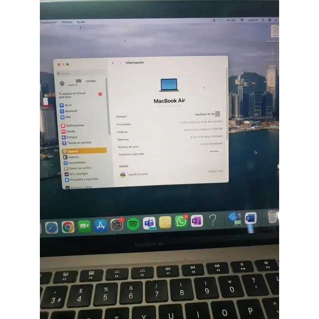 Macbook Air 13 Intel Core I3 8gb Ram 256gb Ssd Space Gray