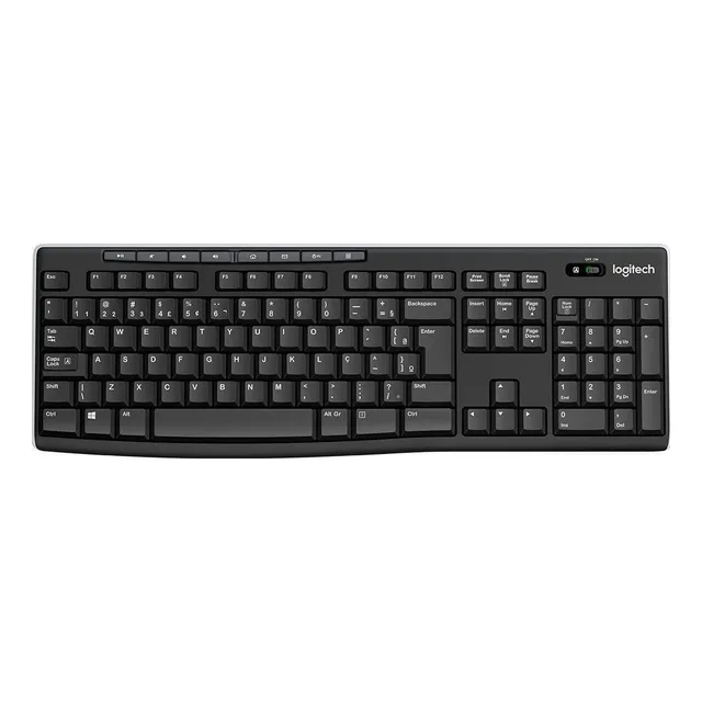Teclado inalámbrico Logitech QWERTY español color negro