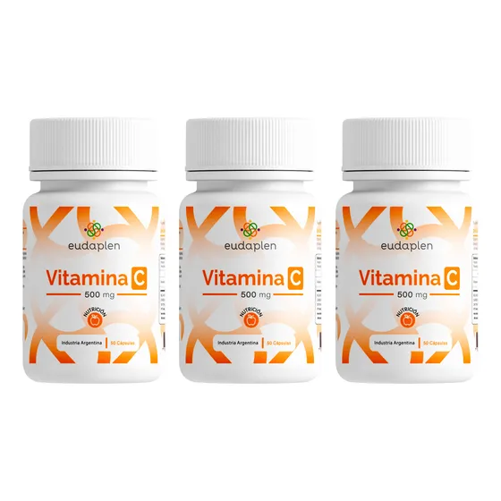 Eudaplen X3 Vitamina C 500mg Suplemento Antioxidante 50c 6c