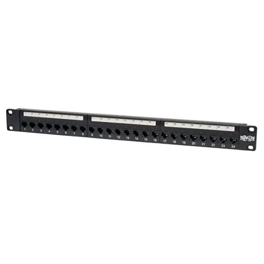 Panel De Tripp Lite De 24 Puertos Para Montaje En Rack 1u Ca