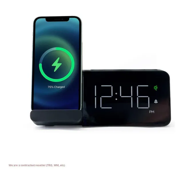 Reloj Despertador Mesa Con Cargador Inalambrico Puerto Usb