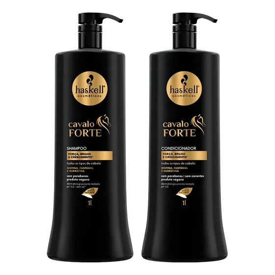 Shampoo + Condicionador Cavalo Forte 1 Litro Haskell