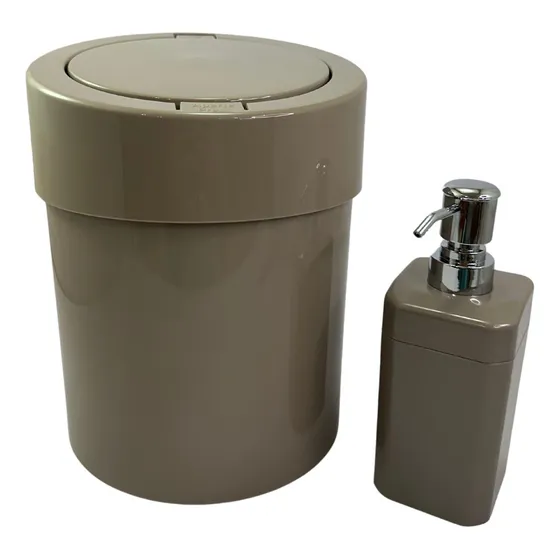 Lixeira Antiodor Com Tampa Removível Porta Sabonete Líquido