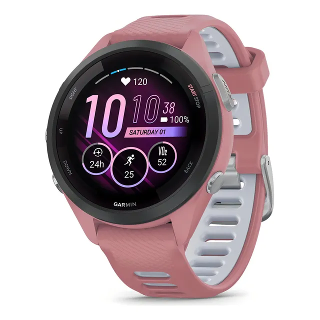 Relógio inteligente Garmin Forerunner 265s rosa Running Amoled 42 mm