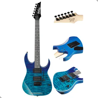 Guitarra Eletrica C. Ibanez Quilted Maple Grg120qasp-bgd Cor C Orientação Da Mão Destro Guitarra Eletrica C. Ibanez Quilted Maple Grg120qasp-bgd Cor C Orientação Da Mão Destro