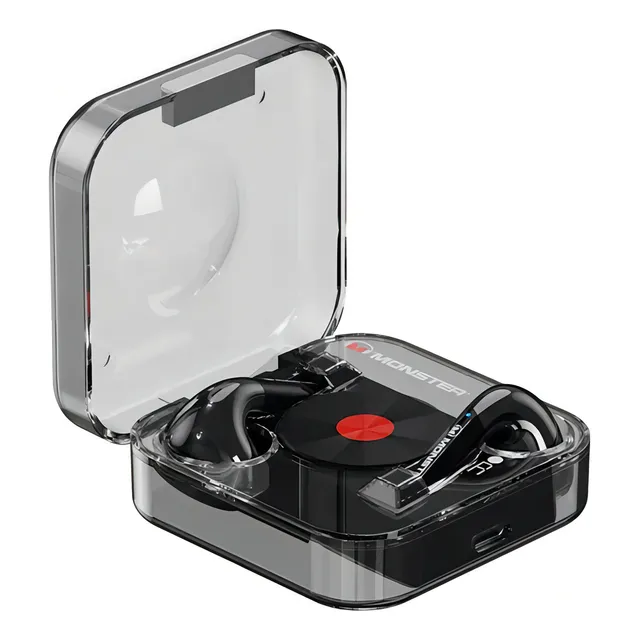 Audifonos Monster Airmars Xkt01 Vintage Tws Surround Sound Color Negro