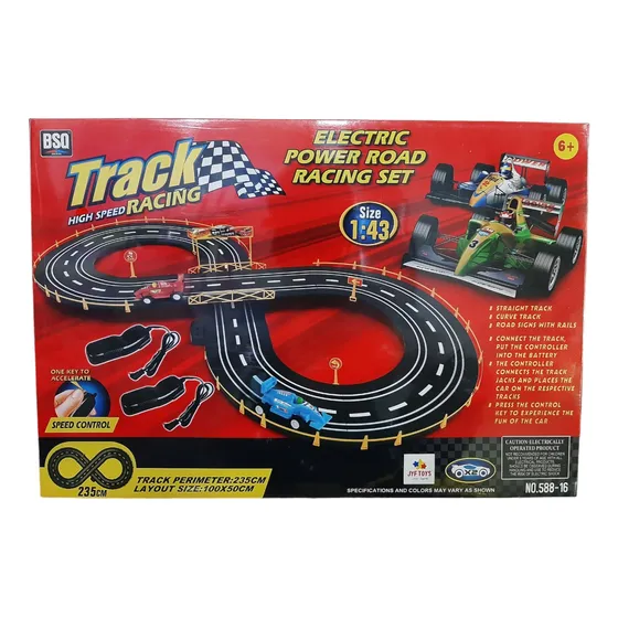 Pista De Autos Con Control 2.35 Mt Toys Palace