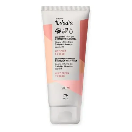 Creme Desodorante Corporal Nutritivo Tododia Natura - 200ml Tipo de embalagem Bisnaga Fragrância Noz Pecã e Cacau