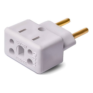 Plug Adaptador De Tomada Benjamim 127/220v Plug Adaptador De Tomada Benjamim 127/220v
