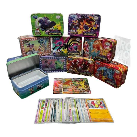 Lata 40 Cartas Pokemon + Especiales Scarlet & Violet - Tcg Scarlet And Violet Twilight Masquerade Español