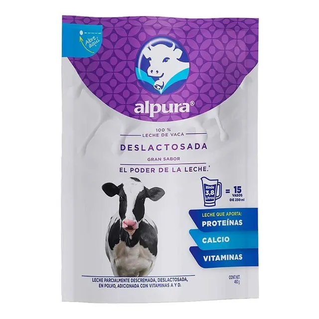 Leche en Polvo Alpura Deslactosada 460g