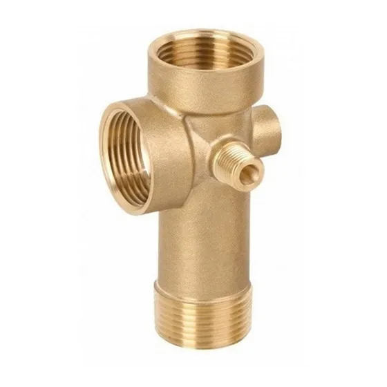 Conexion 5 Vias Larga T Bronce Para Hidroneumatico Semilic