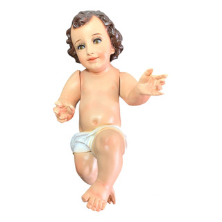 Niño Dios De 30cm Resina Brazo Movible Niño Dios De 30cm Resina Brazo Movible