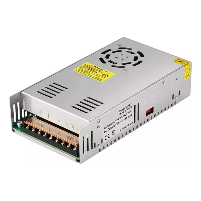 Fuente Conmutada 12v 40a 480w Eliminador Transformador Drive