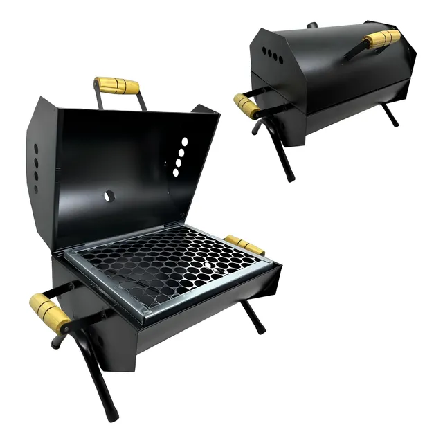 Churrasqueira Bafinho A Carvão Econômica Portátil E Prática