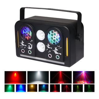 Luz Láser Estroboscópica De Led Dj Luces Rgbw Efecto 7 En 1 Luz Láser Estroboscópica De Led Dj Luces Rgbw Efecto 7 En 1