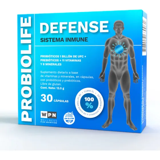 Wpn Probiolife Defense Suplemento Dietario Sist Inmune 30u Sabor Sin sabor