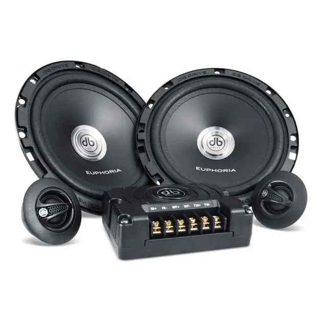 Set De Medios Para Automóvil Euphoria By DB Drive ES5 6C ES5 Series 6.5 Pulgadas 190 Watts Máximo 85 Watts RMS 4 Ohms Color Negro