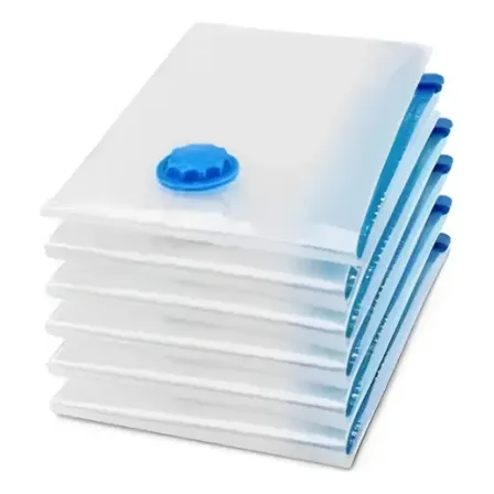 Kit 5 Sacos Vácuo 110x70cm Para Cobertores E Roupas Cama