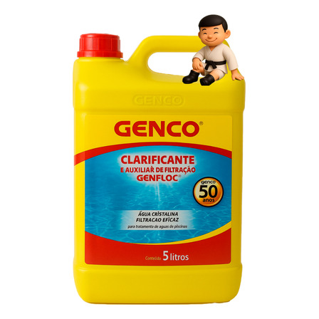 Clarificant 5l Auxiliar De Filtração Água Piscina Genco Clarificant 5l Auxiliar De Filtração Água Piscina Genco