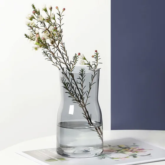Apsoonsell Jarron Cristal Para Flor Transparente S Centro