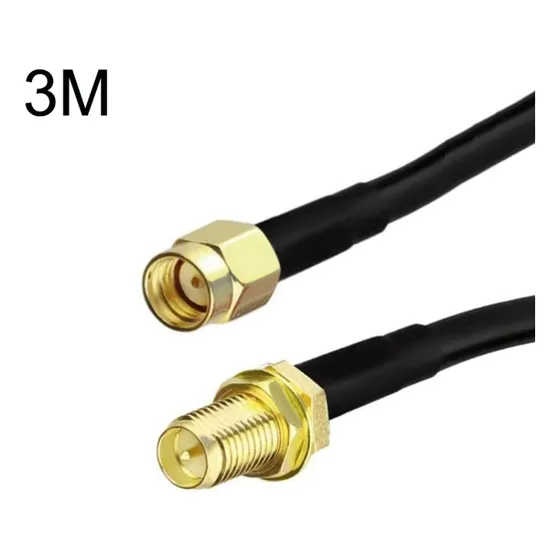 Cable Extensión Wifi 3 Metros Router Rp-sma Macho Hembra