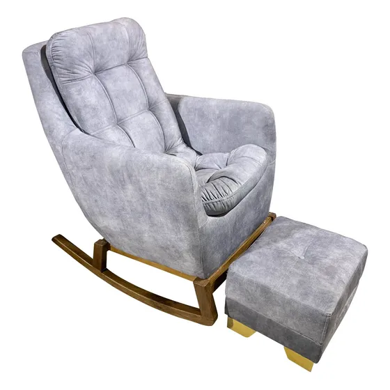 Silla Mecedora Paris Con Puff