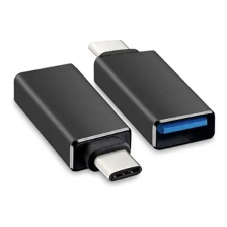 Adaptador Usb-c Macho A Usb3 Hembra - Certificado Color Negro