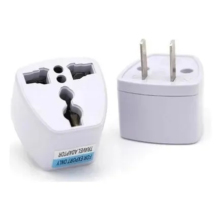 Adaptador Convertidor De Europeo A Americano Enchufe Pack 2