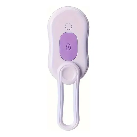 Escova Vapor Dobrável Para Cães Gatos Pelo Longo Violeta