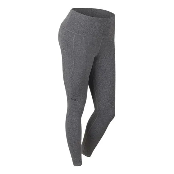 Calza Under Armour Armour Hi Ankle Leg Arg Gris Mujer