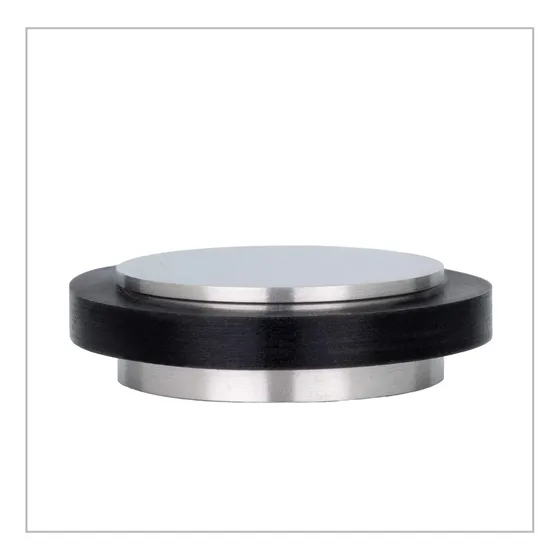 Tope Adhesivo Para Puerta 1.37 X 0.55  Goma Negra Silicona