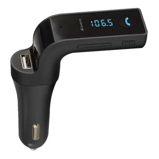 Transmisor Bluetooth Fm Para Carro, Pendrive, Micro Sd Negro