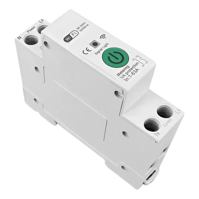 Breaker Inteligente De 1 A 63 Amp Medidor De Consumo - Tuya