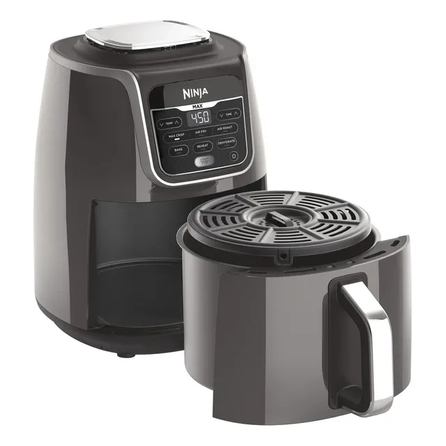 Freidora De Aire 7 En 1 De 5.2 L - Ninja Foodi Af161 Color Negro
