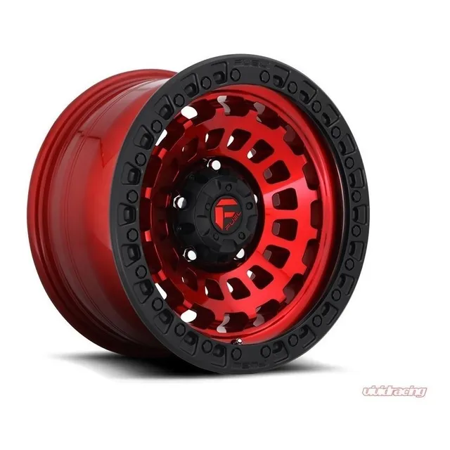Rin 18x9 5x150 Zephyr Candy Rojo Y Negro Offset +1 Fuel