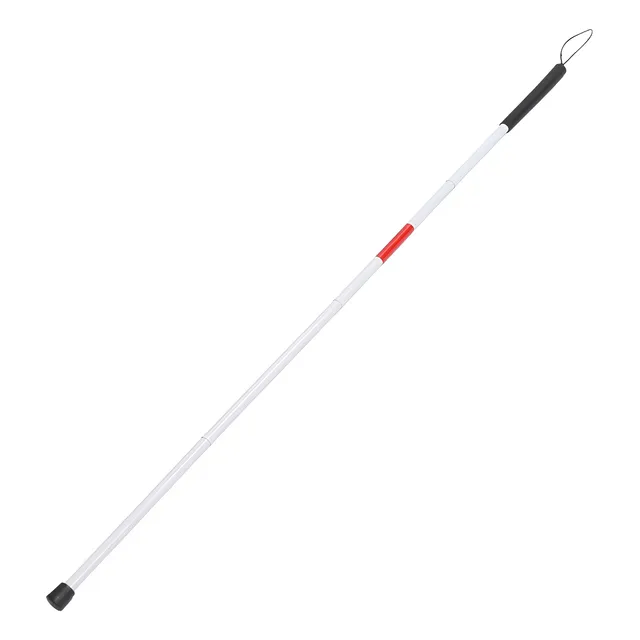 Bastón Plegable Para No Videntes Blanco Con Reflectivo