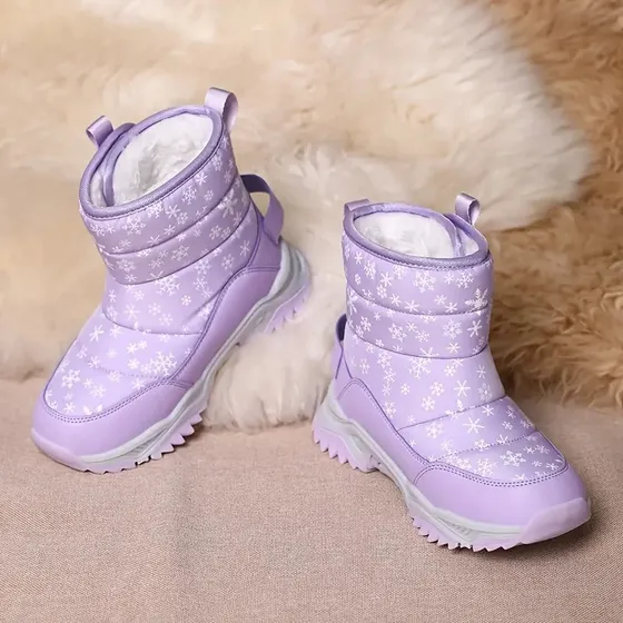 Botas Nuevas De Nieve Para Niña Color Lila Talle 30