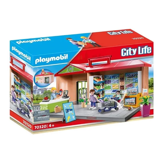 Playmobil City Life 70320 Tienda De Comestibles Supermercado