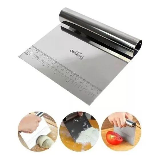 Espatula Cortar Raspar Massa Legume Confeiteiro Padeiro Inox
