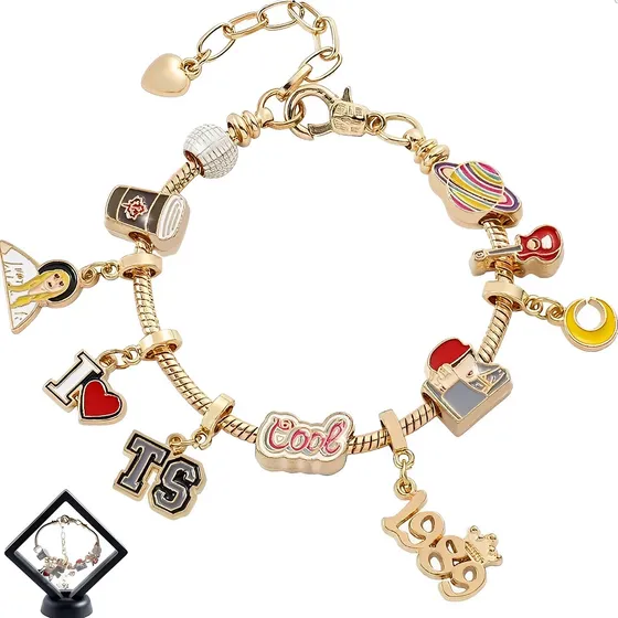 Pulsera De Oro Inspirada En El Taylor Swift +joyería Estante