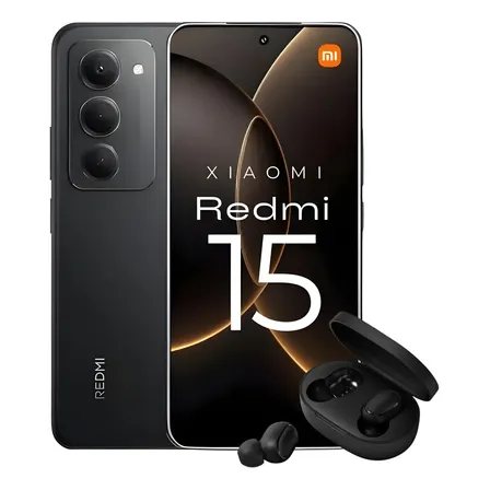 Smartphone Xiaomi Redmi 15 256gb 8gb Ram 4g Global + Fone Preto