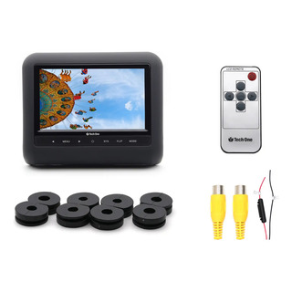 Encosto De Cabeça Com Monitor Lcd Tela 7 12v Preto Tech One Encosto De Cabeça Com Monitor Lcd Tela 7 12v Preto Tech One