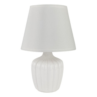Abajur De Quarto Branco Com Cúpula - Luminária De Mesa Abajur De Quarto Branco Com Cúpula - Luminária De Mesa